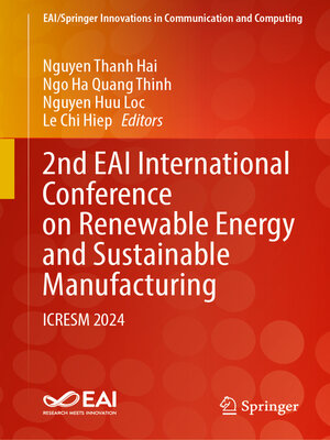 cover image of 2nd EAI International Conference on Renewable Energy and Sustainable Manufacturing